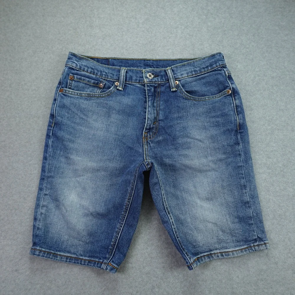 Levi's 541 Shorts Mens 31 Blue Stretch Athletic Taper Denim Casual